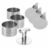Lot 3 Cercles De Présentation En Inox Avec Poussoir + 3 Supports -de Buyer Soldes Magasin 57986 0 4 Lot 3 cercles de presentation en inox avec poussoir 3 supports Mathon