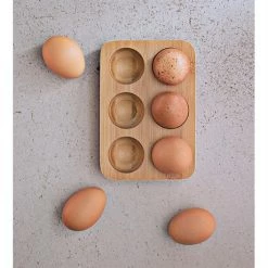 Plateau à Oeufs En Bambou Blanc -de Buyer Soldes Magasin 601054 4 2 Plateau a oeufs en bambou blanc Pebbly
