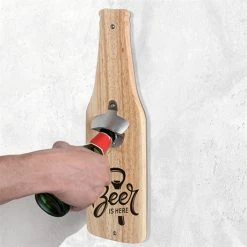 Décapsuleur Mural Bois