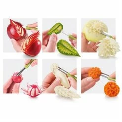 Set à Sculpter Pour Fruits Et Légumes Presto Carving 9 Set à Sculpter Pour Fruits Et Légumes Presto Carving -de Buyer Soldes Magasin 60288 3 1 Set a sculpter pour fruits et legumes Presto Carving