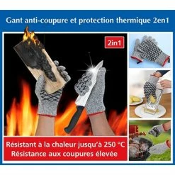 Paire De Gants De Protection 2 En 1 Femme 11 Paire De Gants De Protection 2 En 1 Femme -de Buyer Soldes Magasin 603061 4 1 Paire de gants de protection 2 en 1 femme Wenko by Maximex