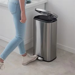 Poubelle De Cuisine En Inox 30 L -de Buyer Soldes Magasin 604120 2 2 Poubelle de cuisine en inox 30 L Mathon