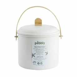 Seau à Compost D'intérieur Métal Et Bambou 7 L -de Buyer Soldes Magasin 604150 3 1 Seau a compost d interieur metal et bambou 7 L Pebbly