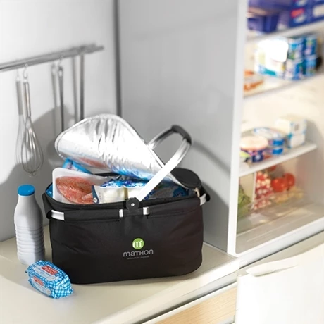 Panier Isotherme Noir Pliable Avec Anse Rabattable 6 Panier Isotherme Noir Pliable Avec Anse Rabattable – Image 4