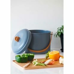 Seau à Compost D’intérieur Ardoise 7 L -de Buyer Soldes Magasin 606079 2 1 Seau a compost d interieur ardoise 7 L Pebbly