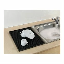 Lot Tapis égouttoirs Silicone Noirs 30x40 Cm Et 42x8cm Et égouttoir Filaire -de Buyer Soldes Magasin 609156 1 1 Lot tapis egouttoirs silicone noirs 30x40 cm et 42x8cm et egouttoir filaire