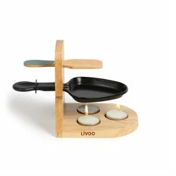 LIVOO Kit 2 Raclettes à La Bougie Et 6 Bougies Chauffe-plat De Rechange -de Buyer Soldes Magasin 609169 1 1 Kit 2 raclettes a la bougie et 6 bougies chauffe plat de rechange Livoo