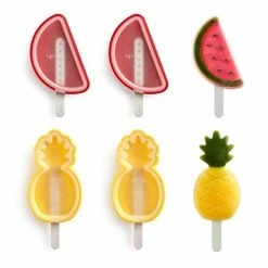 Lekue 4 Moules à Glace Ananas Et Pastèque Empilables