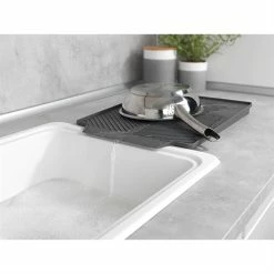 Tapis égouttoir Linéa Gris