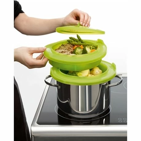 Lekue Cuit Vapeur 2 étages 5 Lekue Cuit Vapeur 2 étages – Image 3