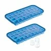 Lot 2 Bacs à Glaçons Silicone Souple Démoulage Facile 32 Cubes
