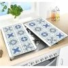 Set 2 Couvre-plaques Carreaux Bleus 2 Set 2 Couvre-plaques Carreaux Bleus -de Buyer Soldes Magasin 623001 0 3 Set 2 couvre plaques carreaux bleus Wenko by Maximex