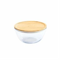 Bol à Mixer Rond Couvercle Bambou 1.6L