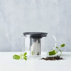 Théière En Verre Avec Filtre Inox 0,6 L Noir -de Buyer Soldes Magasin 623031 2 1 Theiere en verre avec filtre inox 0 6 L noir Point Virgule