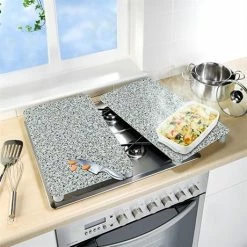 Set 2 Couvre-plaques Protection Motifs Granit 11 Set 2 Couvre-plaques Protection Motifs Granit -de Buyer Soldes Magasin 62342 4 5 Set 2 couvre plaques protection motifs Granit Wenko by Maximex