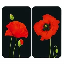 Devant -de Buyer Soldes Magasin 62612 1 3 2 couvre plaques protection motif coquelicots Wenko by Maximex