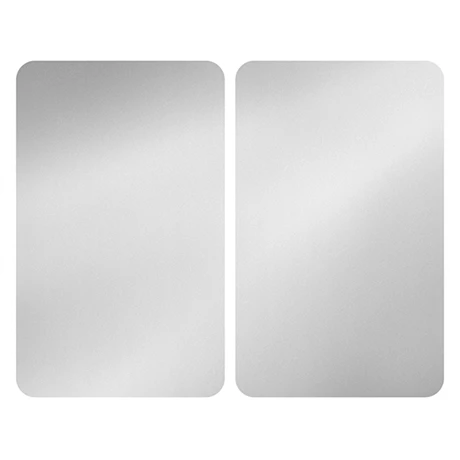 Set De 2 Couvres Plaques Argent 30 X 52 Cm 4 Set De 2 Couvres Plaques Argent 30 X 52 Cm – Image 2