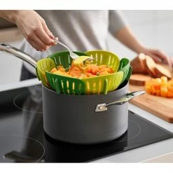 Joseph Joseph Panier Vapeur Pliable - Vert -de Buyer Soldes Magasin 650119 4 1 Panier vapeur pliable Vert Joseph Joseph