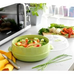 Cuiseur Vapeur Micro-ondes Vert