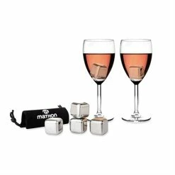 Set 4 Glaçons Magiques Rafraîchissants En Inox