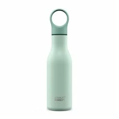 Joseph Joseph Bouteille Isotherme Isolée Sous Vide Loop 500 Ml Vert Mat