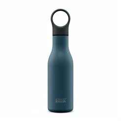 Joseph Joseph Bouteille Isotherme Isolée Sous Vide Loop 500 Ml Bleu Mat