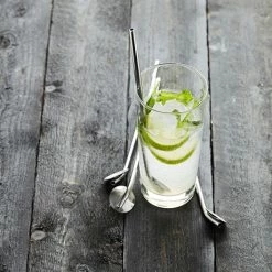 Set De 4 Cuillères Pailles En Inox 5 Set De 4 Cuillères Pailles En Inox -de Buyer Soldes Magasin 673149 1 1 Set de 4 cuilleres pailles en inox Point Virgule