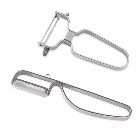 Lot 2 éplucheurs Inox Lame Droite Et Dentelée 3 Lot 2 éplucheurs Inox Lame Droite Et Dentelée