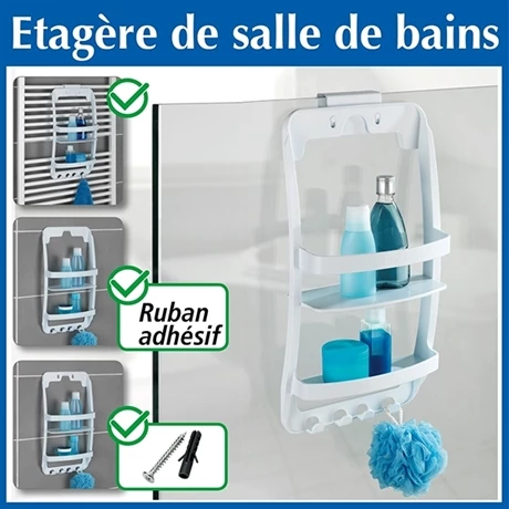 Étagère De Salle De Bain Universelle 6 Étagère De Salle De Bain Universelle – Image 4