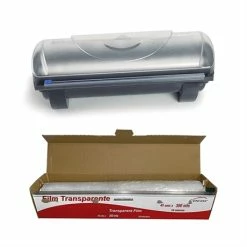 Lot Distributeur Et Rouleau De Film Alimentaire 300 M X 45 Cm