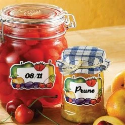 Lot Bassine à Confiture 38 Cm Et 100 étiquettes Autocollantes Décor Fruits -de Buyer Soldes Magasin 67957 2 1 Lot Bassine a confiture 38 cm et 100 etiquettes autocollantes decor fruits