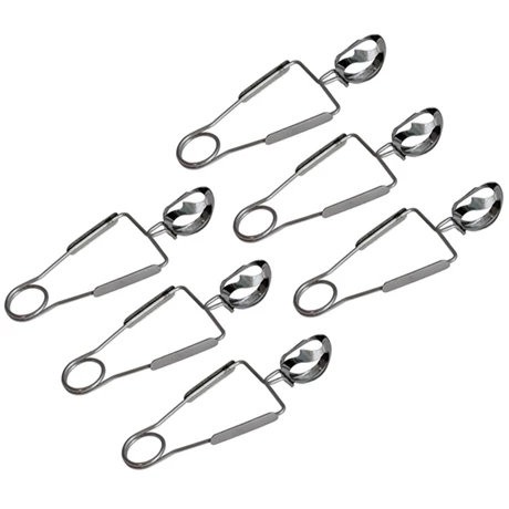 Lot De 6 Pinces à Escargot Inox 3 Lot De 6 Pinces à Escargot Inox
