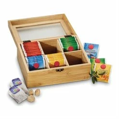 Boîte à Thé Bambou 21 X 6 Cm