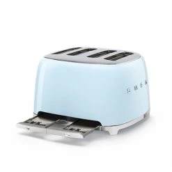 Smeg Toaster 4 Fentes 2000 W TSF03PBEU Bleu Azur -de Buyer Soldes Magasin 700060 1 1 Toaster 4 fentes 2000 W TSF03PBEU bleu azur Smeg