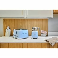 Smeg Toaster 4 Fentes 2000 W TSF03PBEU Bleu Azur -de Buyer Soldes Magasin 700060 3 1 Toaster 4 fentes 2000 W TSF03PBEU bleu azur Smeg