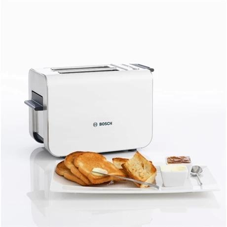Bosch Toaster Styline Blanc Inox TAT8611 4 Bosch Toaster Styline Blanc Inox TAT8611 – Image 2