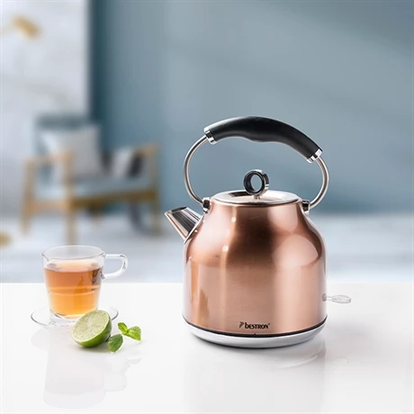Bestron Bouilloire électrique Rétro Coloris Cuivre 1,7 L 1850 2200 W 4 Bestron Bouilloire électrique Rétro Coloris Cuivre 1,7 L 1850 2200 W – Image 2