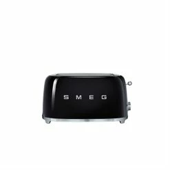 Smeg Grille-pain 4 Tranches Noir 1500 W TSF02BLEU -de Buyer Soldes Magasin 70286 1 6 Grille pain 4 tranches noir 1500 W TSF02BLEU Smeg