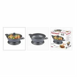 Wok Electrique 3,6 L 1500 W -de Buyer Soldes Magasin 713015 1 1 Wok Electrique 3 6 L 1500 W Techwood