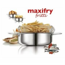 Friteuse Traditionnelle En Inox Avec Panier Eatitaly Maxifry 26 Cm -de Buyer Soldes Magasin 75901 1 1 Friteuse traditionnelle en inox avec panier Eatitaly Maxifry 26 cm Inoxriv