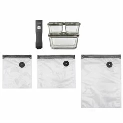 Caso Pompe De Mise Sous Vide électrique Vacu One Touch Eco-Set Avec Accessoires