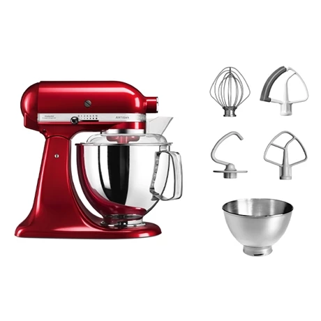 KitchenAid Robot Pâtissier Artisan à Tête Inclinable 4,8 L 300 W Rouge Pomme D'amour 5KSM175PSECA 3 KitchenAid Robot Pâtissier Artisan à Tête Inclinable 4,8 L 300 W Rouge Pomme D'amour 5KSM175PSECA