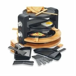 Raclette Ronde Multifonction 10 Poêlons 1500 W -de Buyer Soldes Magasin 780193 3 1 Raclette ronde multifonction 10 poelons 1500 W Kitchen Chef Professional