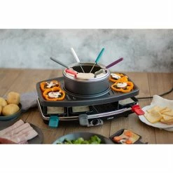 LIVOO Set à Raclette, Gril Et Fondue 8 Personnes 1100 W -de Buyer Soldes Magasin 780212 1 3 Set a raclette gril et fondue 8 personnes 1100 W Livoo