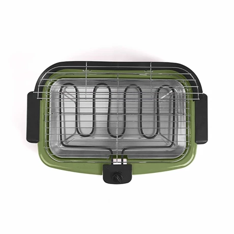 LIVOO Barbecue électrique Sur Pieds 2000 W DOM297K Vert 6 LIVOO Barbecue électrique Sur Pieds 2000 W DOM297K Vert – Image 4