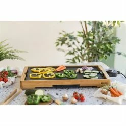 LIVOO Plancha Grill électrique En Aluminium Et Bambou 2200 W DOC202 -de Buyer Soldes Magasin 78161 4 2 Plancha grill electrique en aluminium et bambou 2200 W DOC202 Livoo
