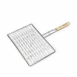 BARBECOOK Grille En Chrome Et Bois