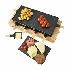 Set Appareils à Raclette Et à Fondue En Bois -de Buyer Soldes Magasin 789021 1 1 Set appareils a raclette et a fondue en bois Kitchen Chef Professional