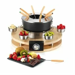 Set Appareils à Raclette Et à Fondue En Bois -de Buyer Soldes Magasin 789021 3 1 Set appareils a raclette et a fondue en bois Kitchen Chef Professional