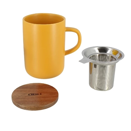 Tisanière Mug Juliet En Grès Jaune 475 Ml 5 Tisanière Mug Juliet En Grès Jaune 475 Ml – Image 3